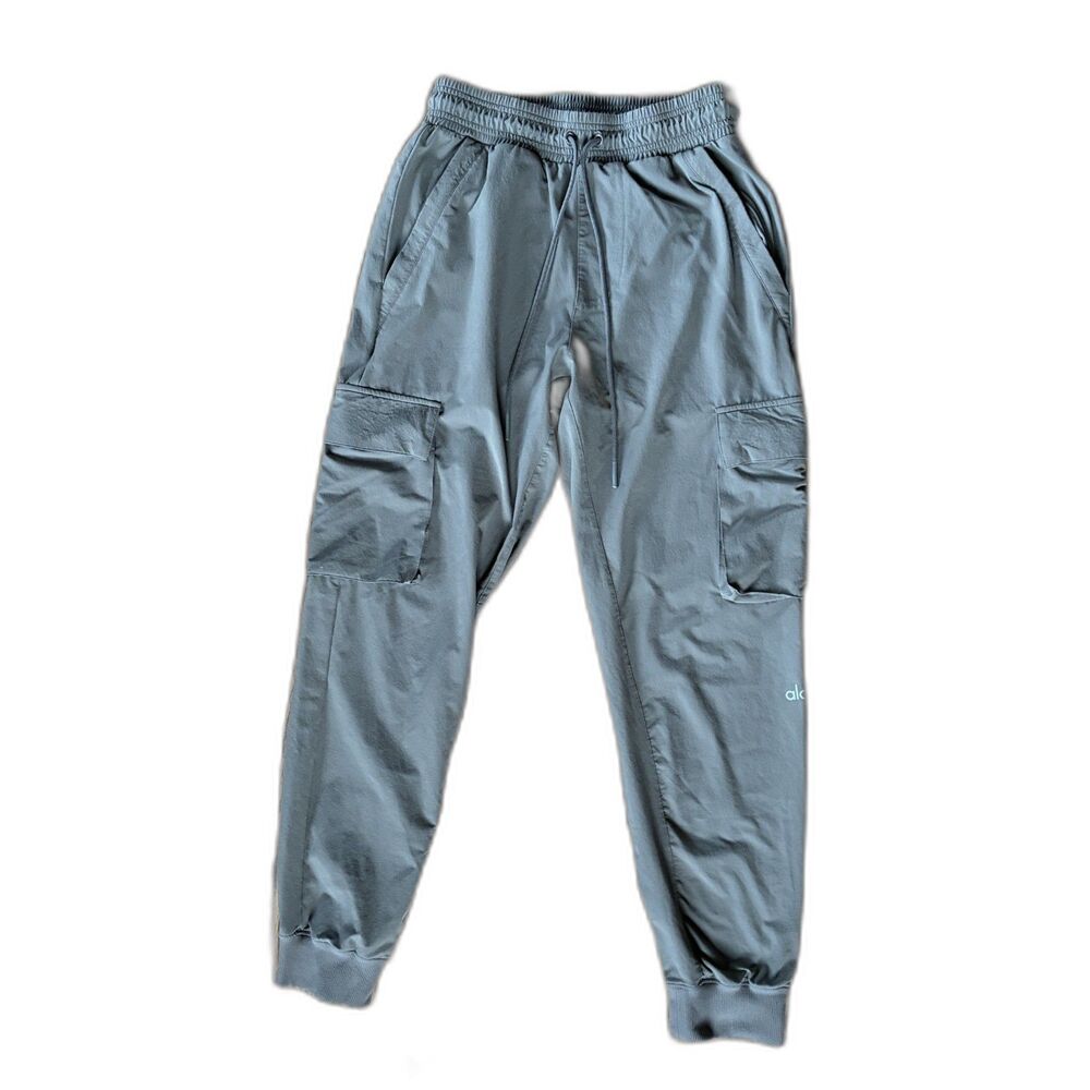 Alo Yoga Gray Gym Cargo Active Pants Sports Sweatpants  Women's Size Small - Picture 2 of 10